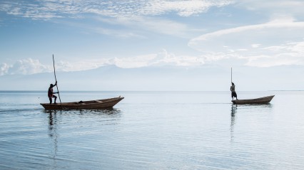 Fishermen on the Lake Tanganyika